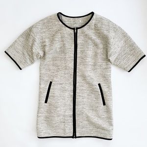 Poppylark Gray Short Sleeve Jacket Coat